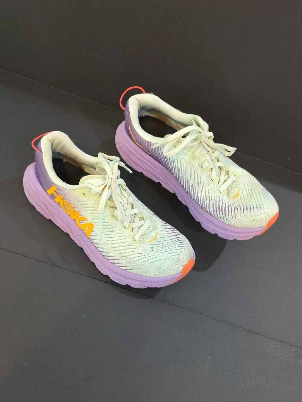 Hoka Rincon 3 Women's Shoes in Mint, Lavender & Coral Accent Size 7.5
